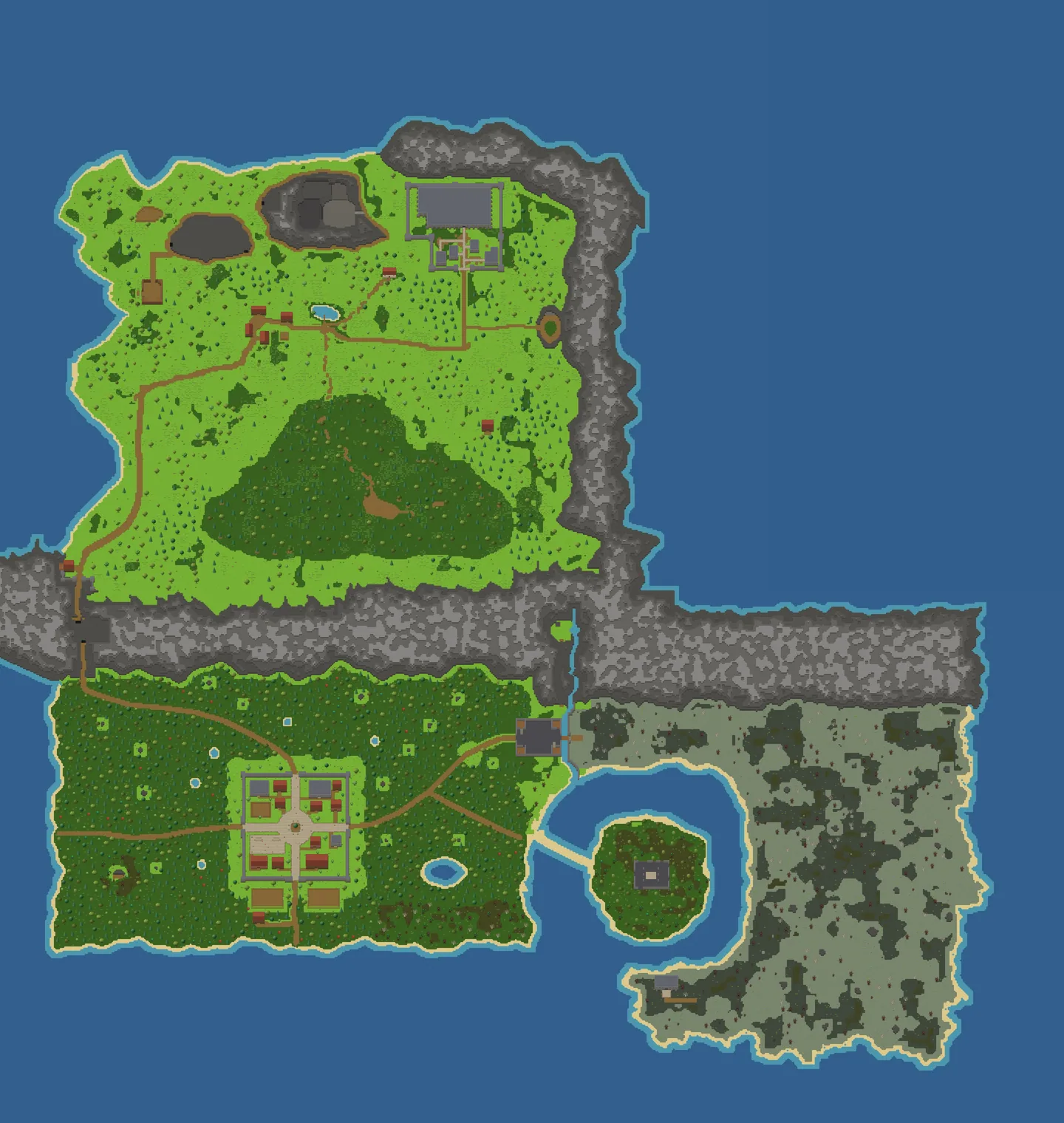 Map of the surface of Oknoda